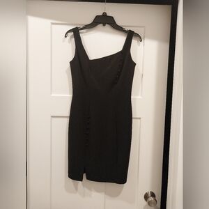Assymetric neckline LBD (little black dress) - worn once!